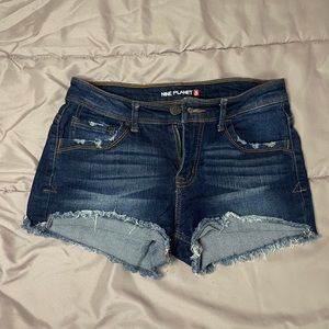 denim shorts